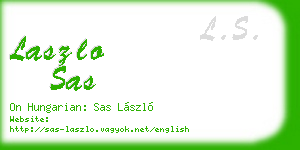 laszlo sas business card